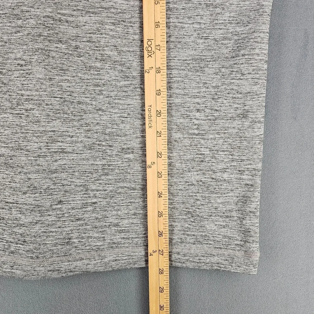 Municipal Sport Utility Gear Pullover Mens Small Gray 1/4 Zip Mock Neck Athletic